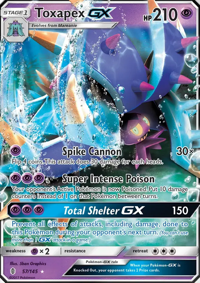 Toxapex GX #57 — Guardians Rising