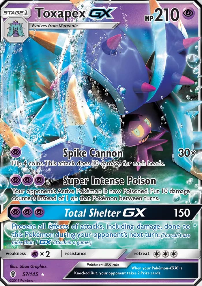 Toxapex GX #57 — Guardians Rising