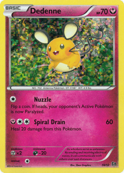 Carte Pokémon Dedenne #10 — 2016 Promo McDonald's