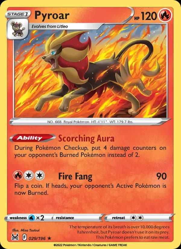 Pyroar #029 — Lost Origin