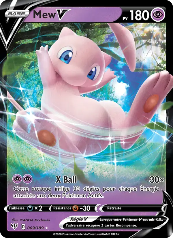 Carte Pokémon Mew V #69 — Ténèbres Embrasées