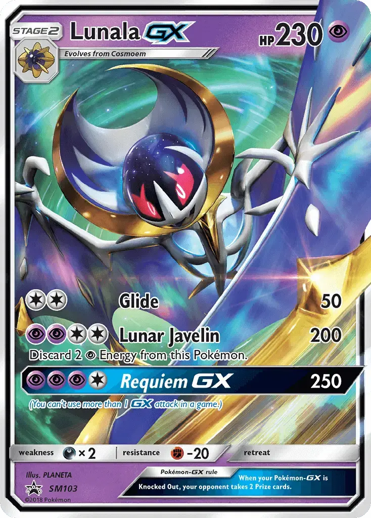Lunala GX #SM103 — Sun & Moon Promos