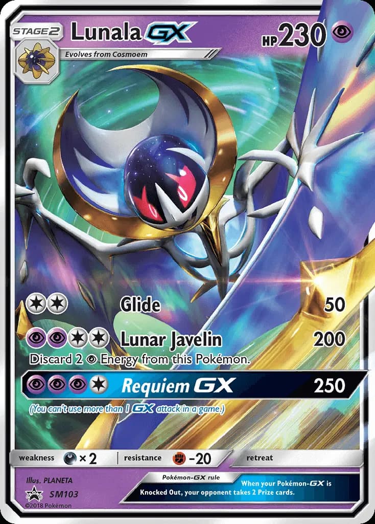 Carte Pokémon Lunala GX #SM103 — Promos Soleil et Lune