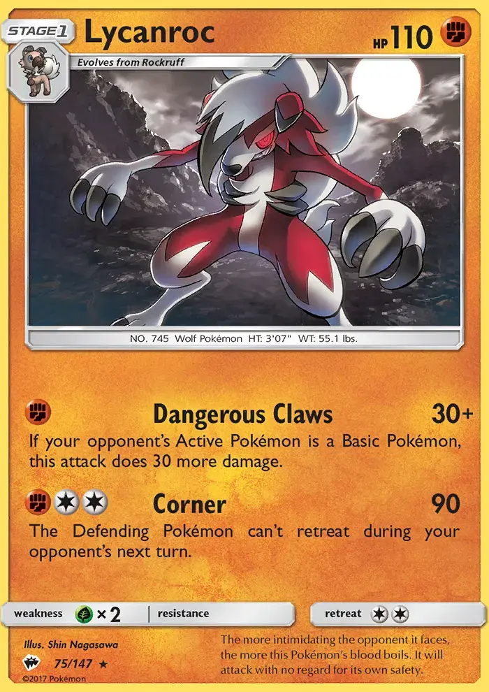 Lycanroc #75 — Burning Shadows