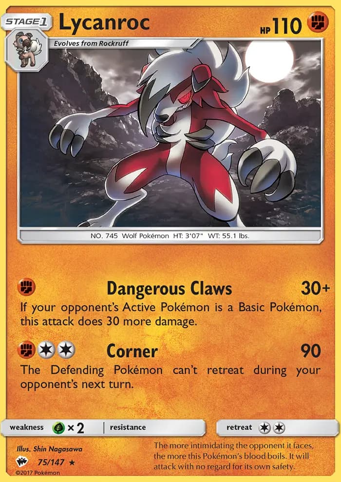 Lycanroc #75 — Burning Shadows