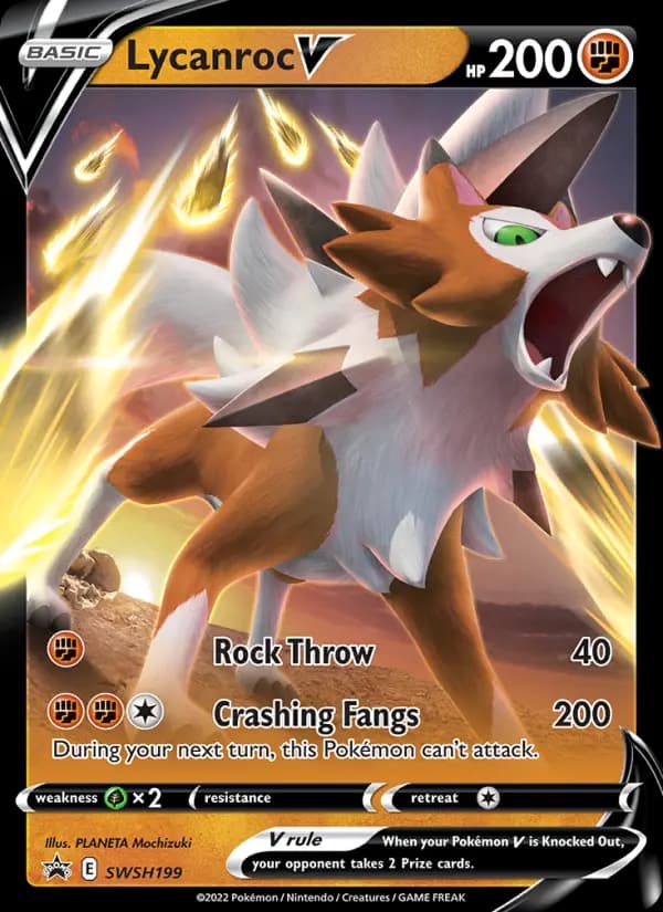 Lycanroc V #SWSH199 — Sword & Shield Promos