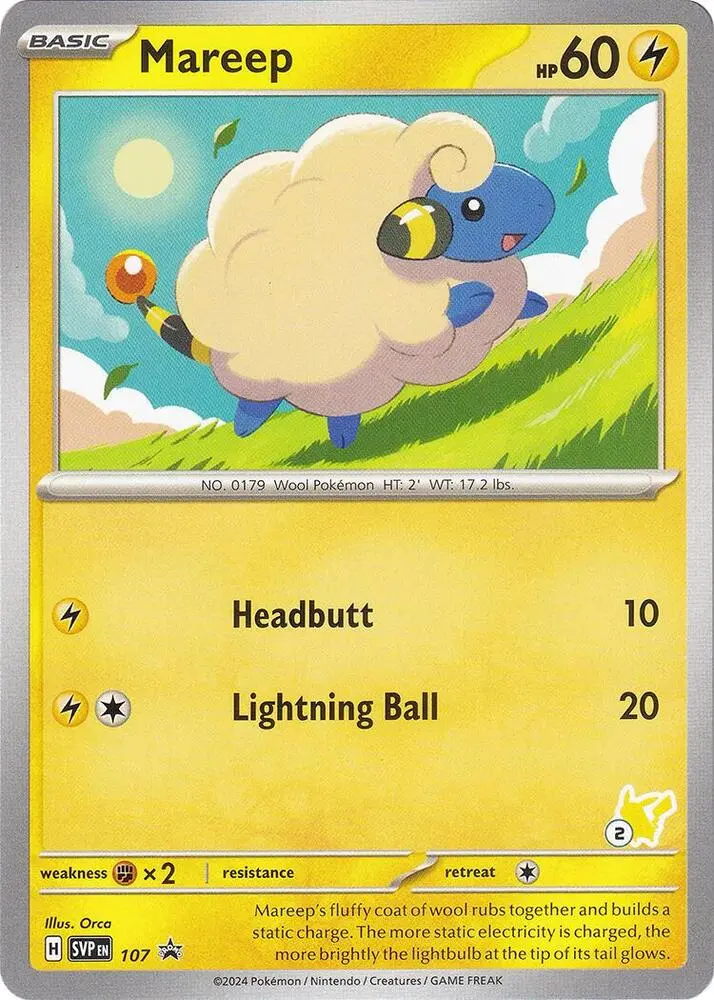 Carte Pokémon Wattouat #Pikachu 02 — Académie de Combat 2024