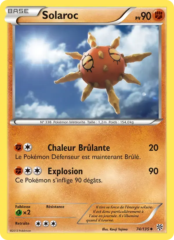 Carte Pokémon Solaroc #74 — Tempête Plasma