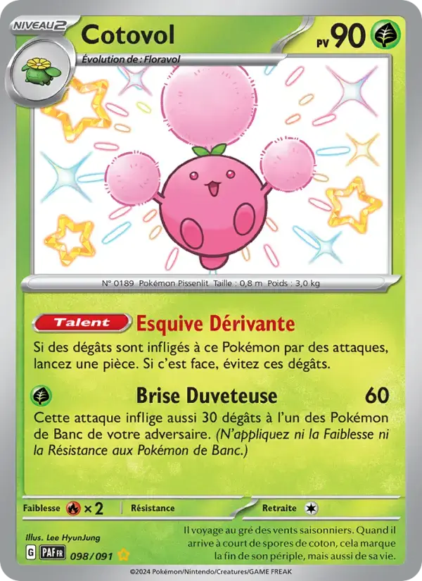 Carte Pokémon Cotovol #098 — Destinées de Paldea