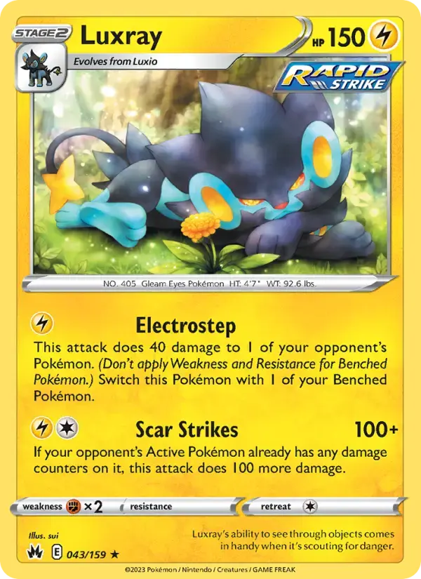 Luxray #043 — Crown Zenith