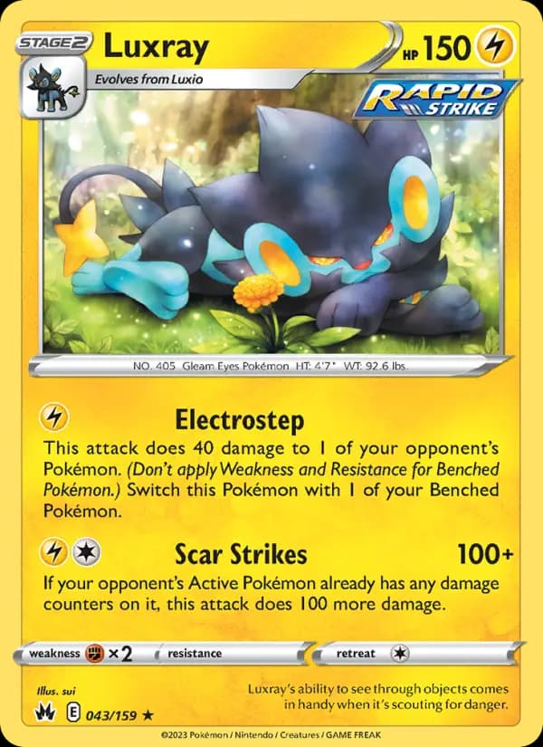 Luxray #043 — Crown Zenith