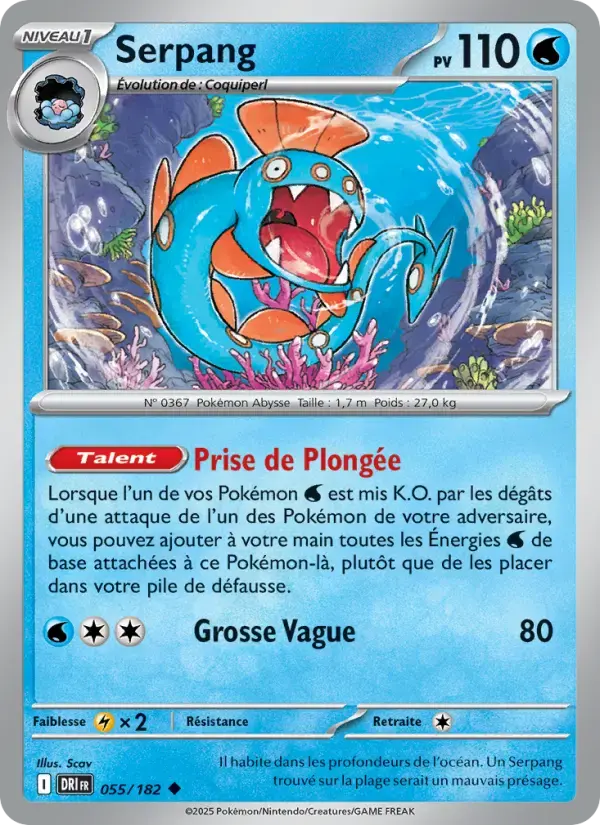 Carte Pokémon Serpang #055 — Rivalités Destinées