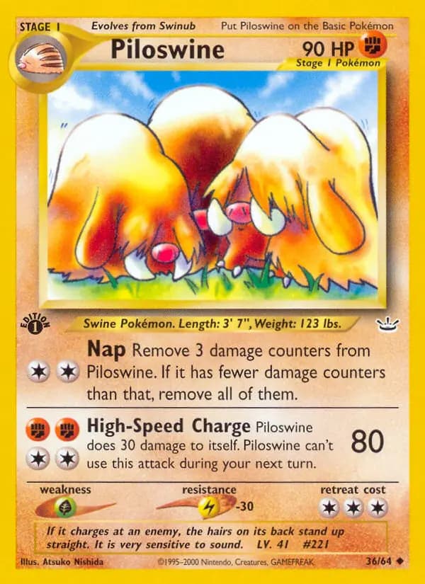 Piloswine #36 — Neo Revelation