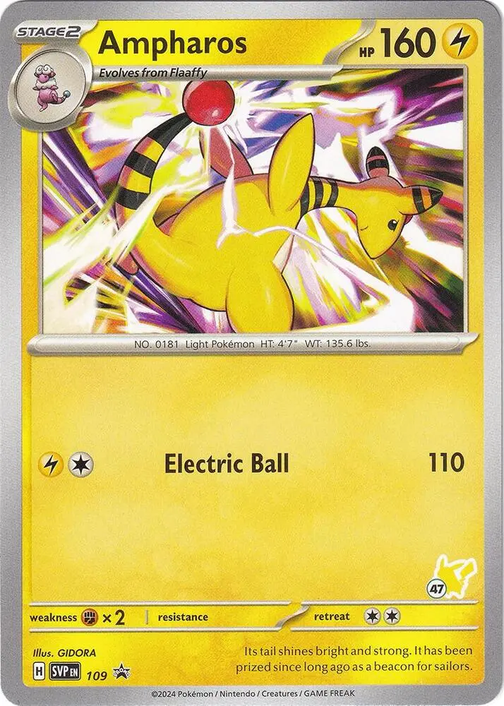 Carte Pokémon Pharamp #Pikachu 47 — Académie de Combat 2024