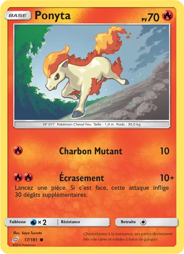 Carte Pokémon Ponyta #17 — Duo de Choc