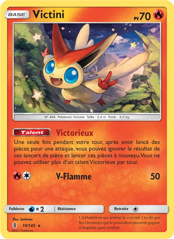 Carte Pokémon Victini #10 — Gardiens Ascendants