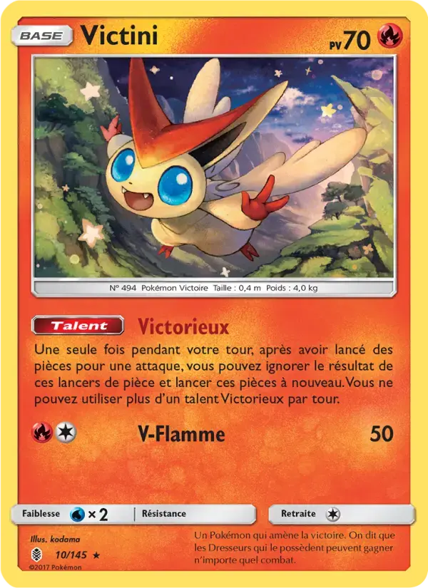Carte Pokémon Victini #10 — Gardiens Ascendants