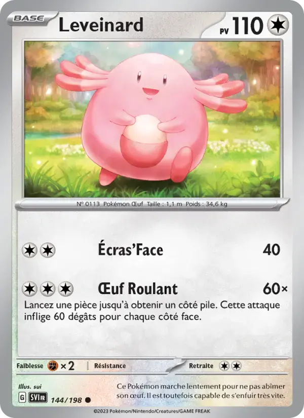 Carte Pokémon Leveinard #144 — Écarlate et Violet