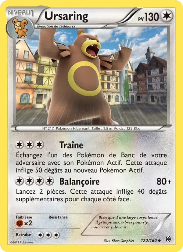 Carte Pokémon Ursaring #122 — Impulsion Turbo