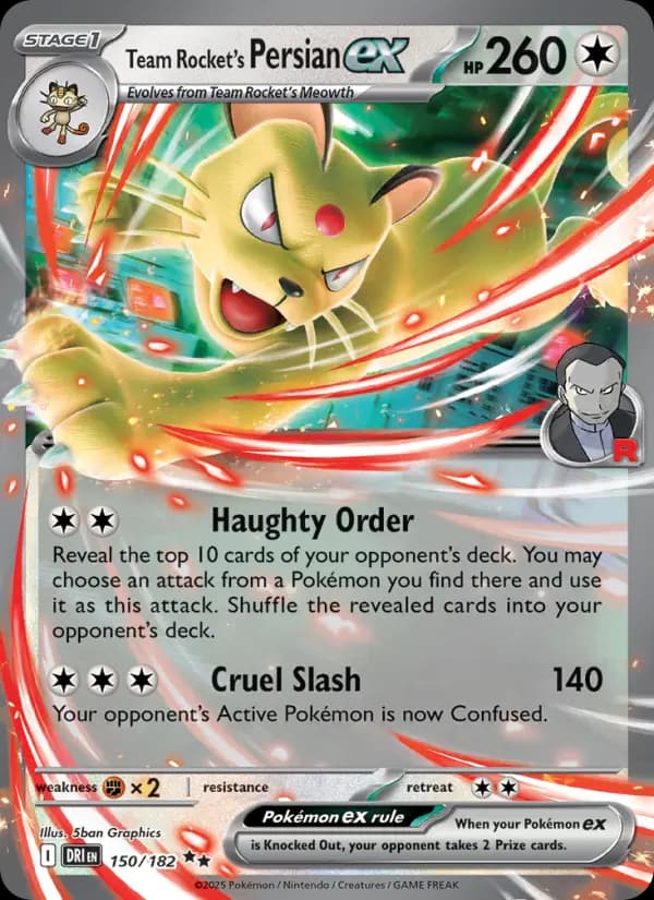 Team Rocket's Persian ex #150 — Destined Rivals