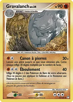 Carte Pokémon Gravalanch #51 — Trésors Mystérieux
