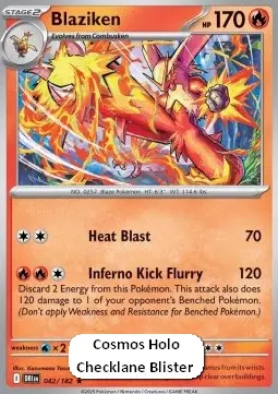 Blaziken #042 Cosmos Holo — Destined Rivals