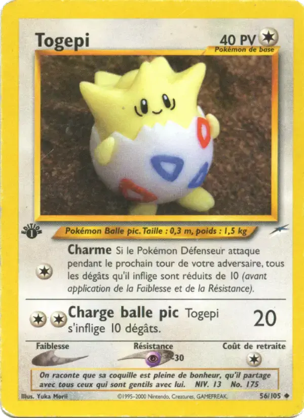 Carte Pokémon Togepi #56 — Neo Destiny