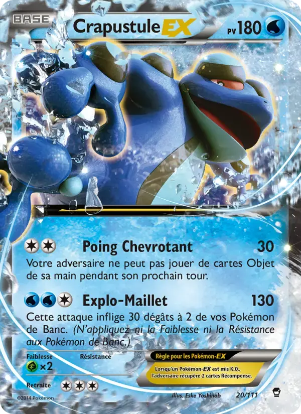 Carte Pokémon Crapustule EX #20 — Poings Furieux