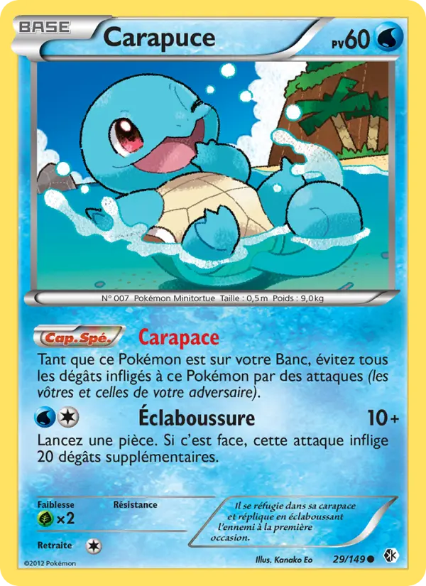 Carte Pokémon Carapuce #29 — Frontières Franchies