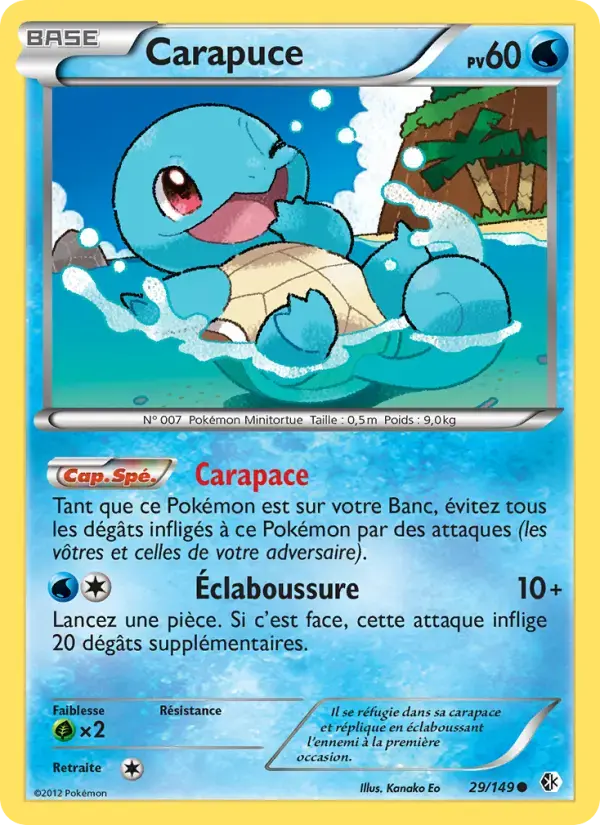 Carte Pokémon Carapuce #29 — Frontières Franchies