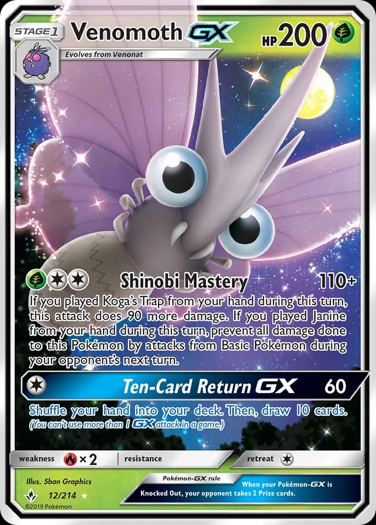 Venomoth GX #12 — Unbroken Bonds
