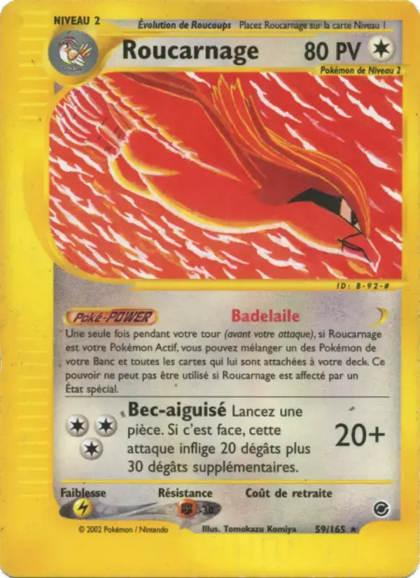 Carte Pokémon Roucarnage #59 — Expédition