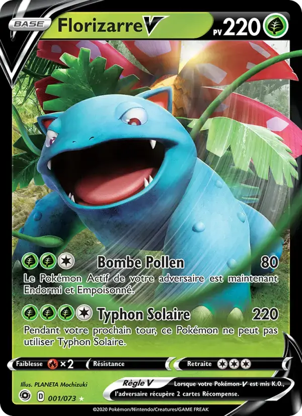 Carte Pokémon Florizarre V #1 — La Voie du Maître