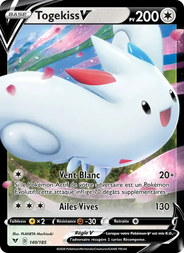 Carte Pokémon Togekiss V #140 — Voltage Éclatant