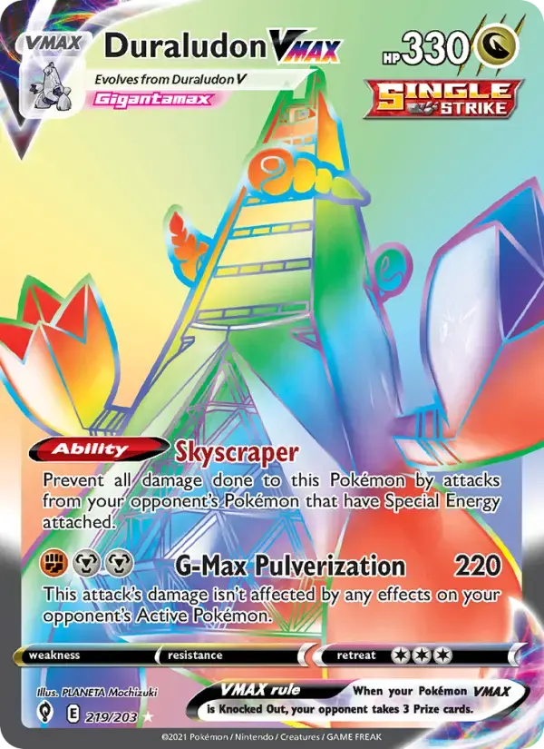 Duraludon VMAX #219 — Evolving Skies