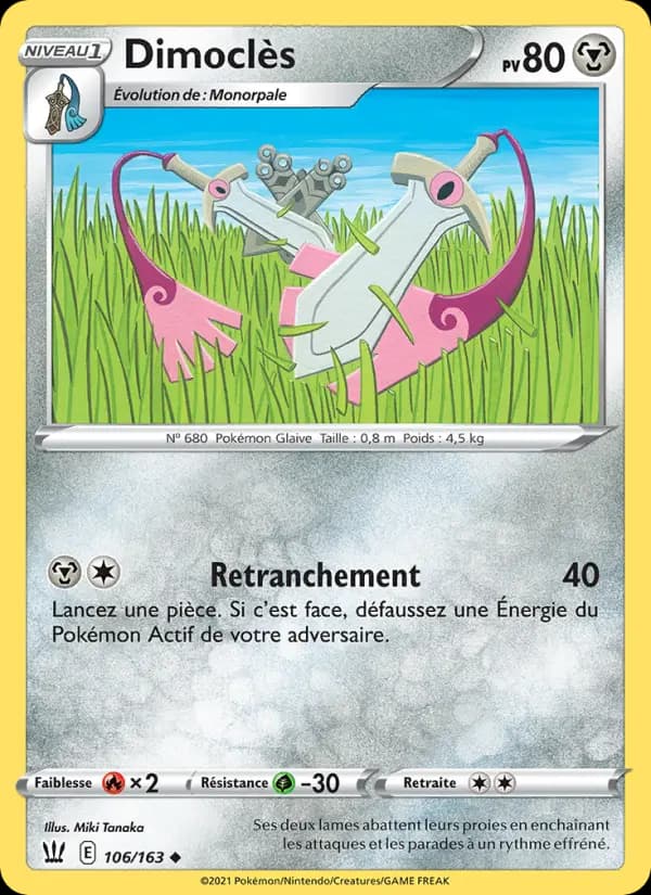 Carte Pokémon Dimoclès #106 — Styles de Combat