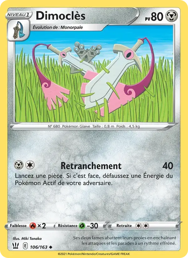 Carte Pokémon Dimoclès #106 — Styles de Combat