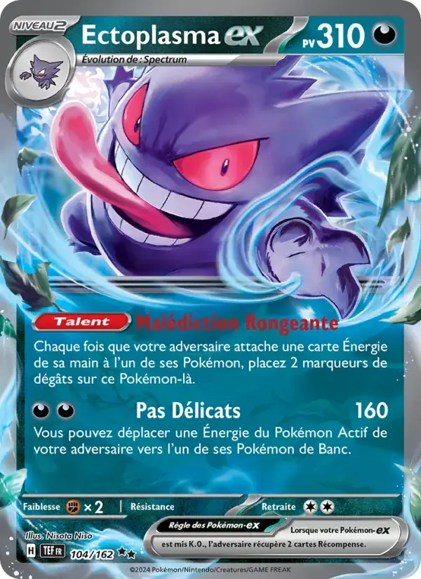 Carte Pokémon Ectoplasma-ex #104 — Forces Temporelles