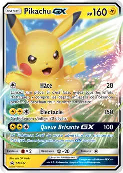 Carte Pokémon Pikachu GX #SM232 — Promos Soleil et Lune