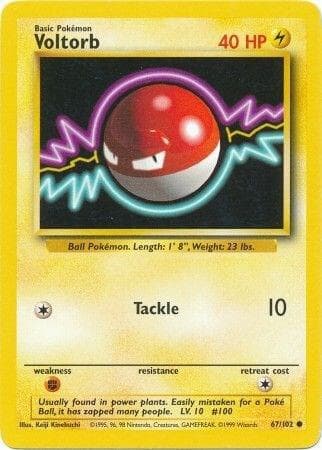 Voltorb #67 — Base Set