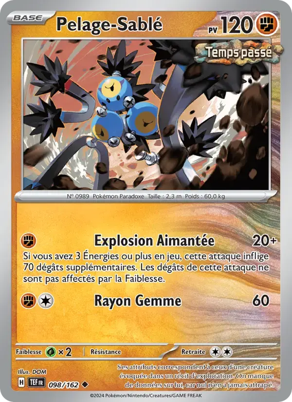 Carte Pokémon Pelage-Sablé #098 — Forces Temporelles