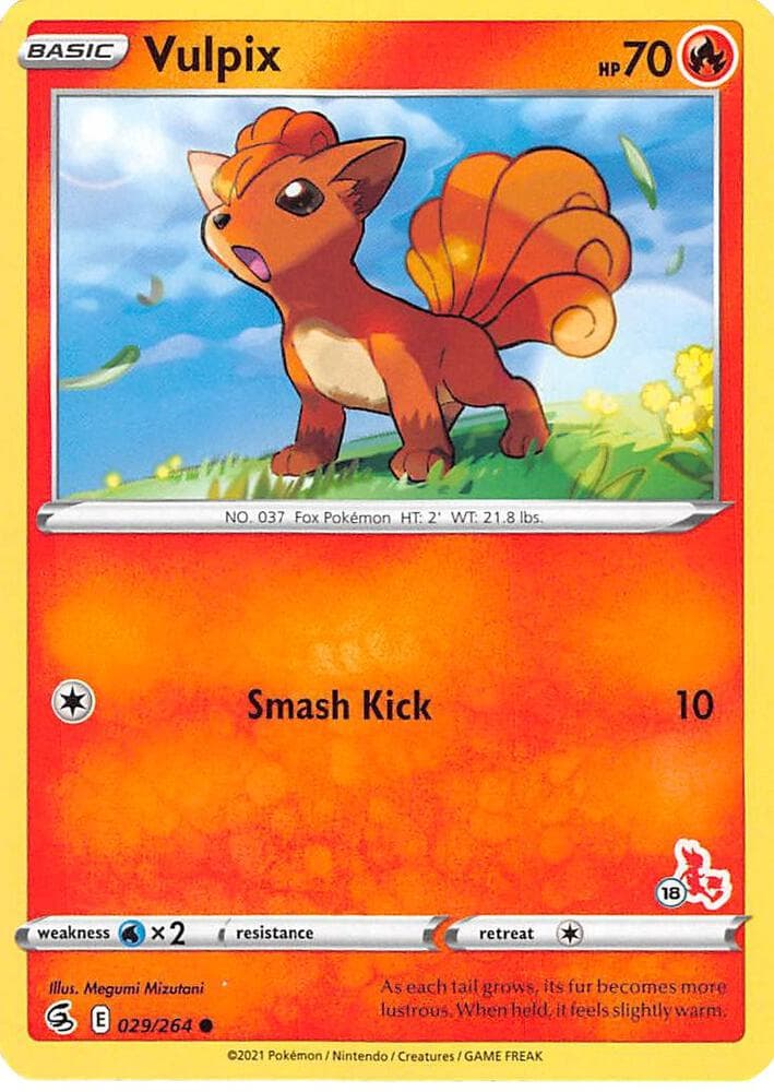 Vulpix #029 Stamp V3 — Fusion Strike