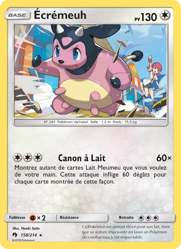 Carte Pokémon Écrémeuh #158 — Tonnerre Perdu