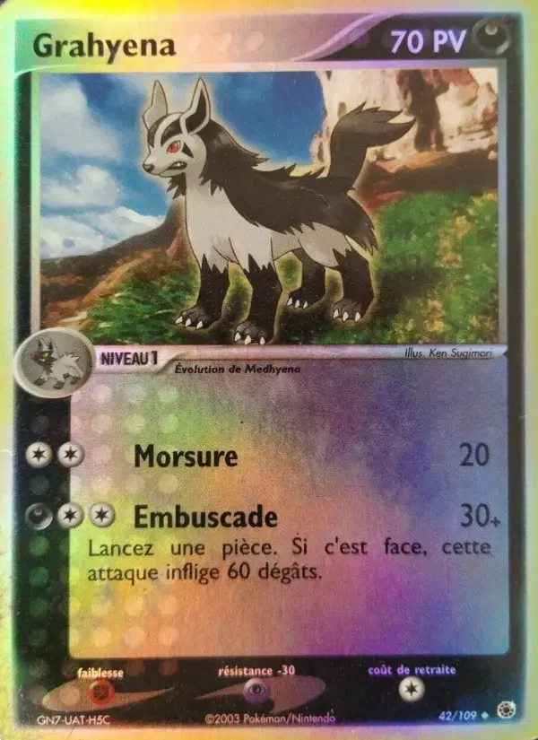 Carte Pokémon Grahyena #42 — Rubis & Saphir