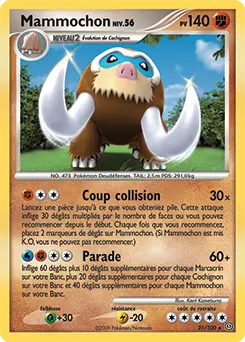 Carte Pokémon Mammochon #21 — Tempête