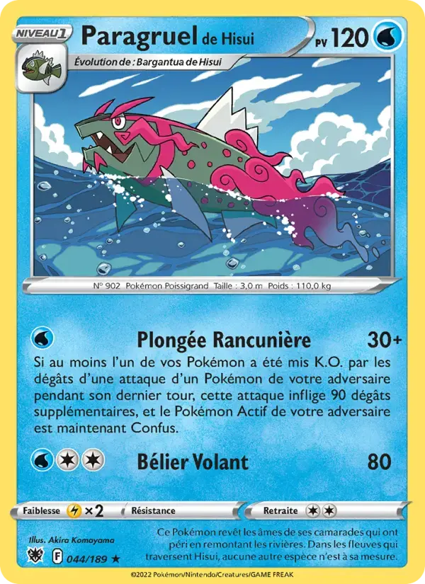 Carte Pokémon Paragruel de Hisui #044 — Astres Radieux