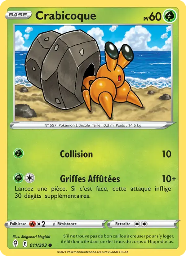 Carte Pokémon Crabicoque #11 — Évolution Céleste