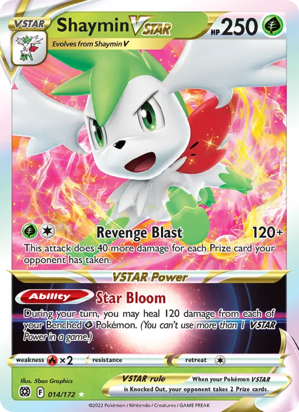 Carte Pokémon Shaymin VSTAR #014 — Stars Étincelantes
