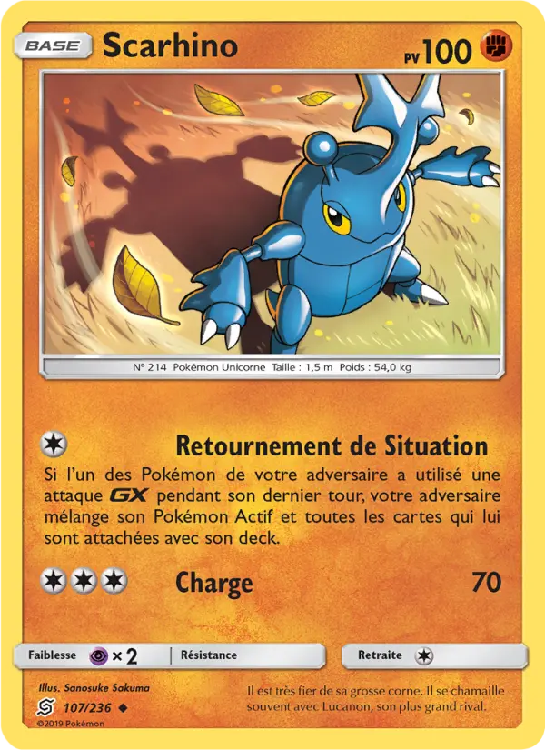 Carte Pokémon Scarhino #107 — Harmonie des Esprits