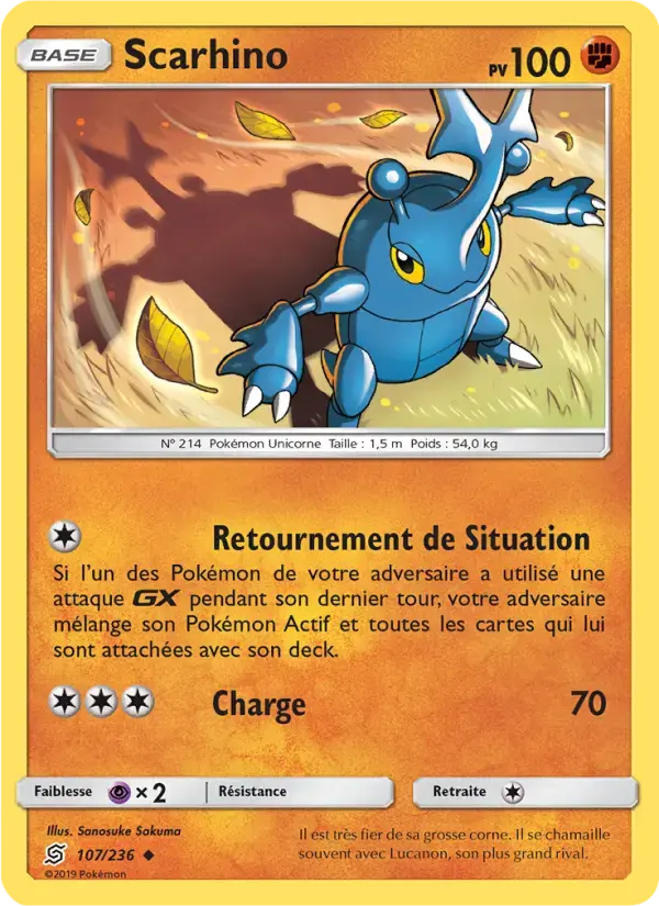 Carte Pokémon Scarhino #107 — Harmonie des Esprits